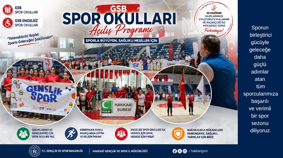 GSB Spor Okulları Başlıyor