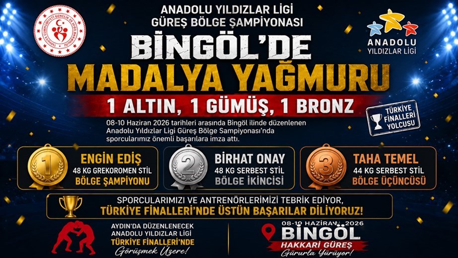 Bingöl'den Madalyalarla Döndük!