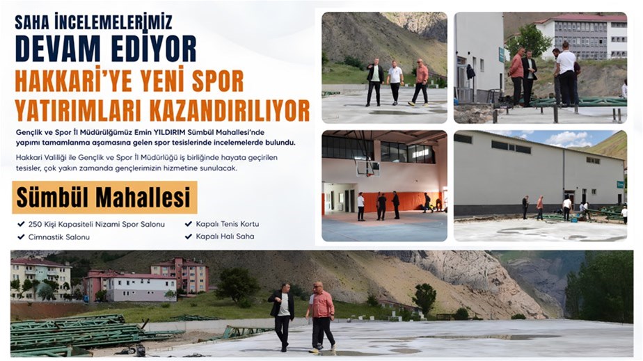 Hakkari'ye Spor Yatırımları Kazandırılıyor!